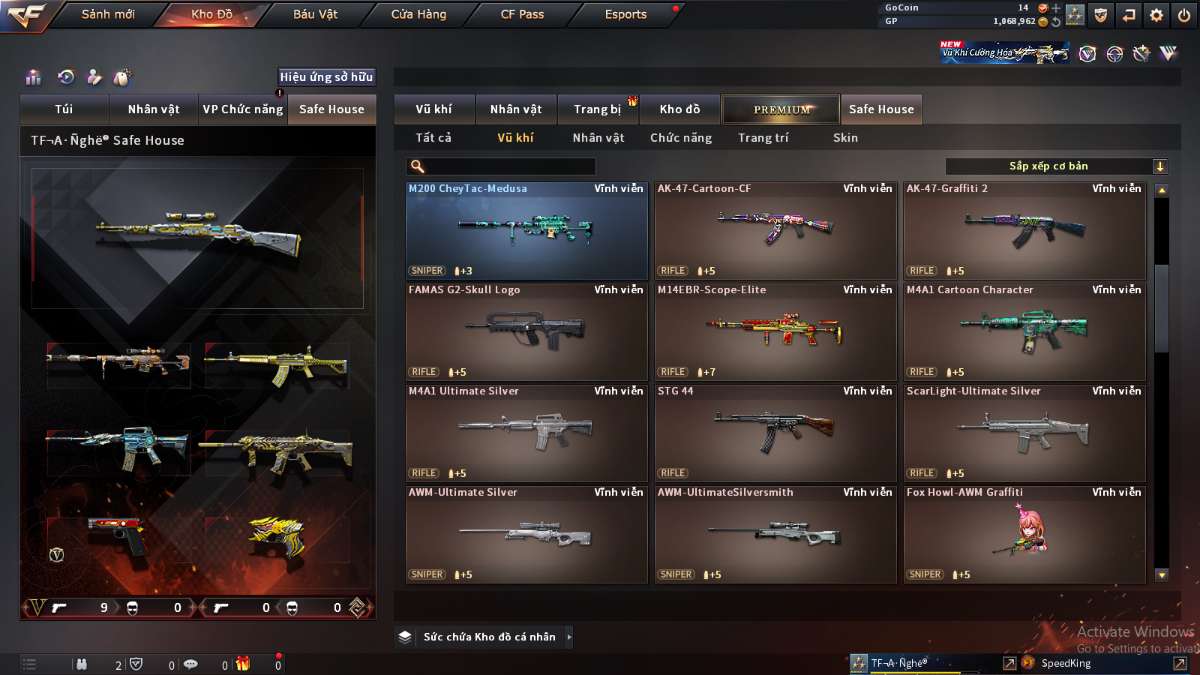 shop acc cf uy tin gia re